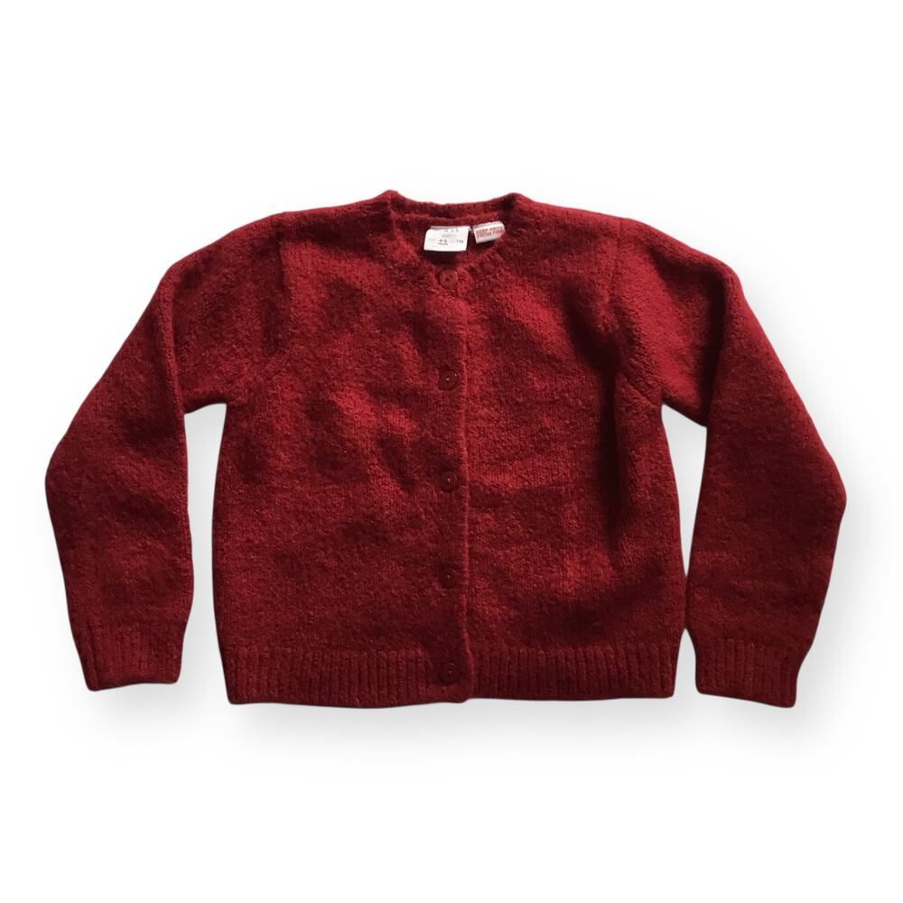 Zara red cardigan